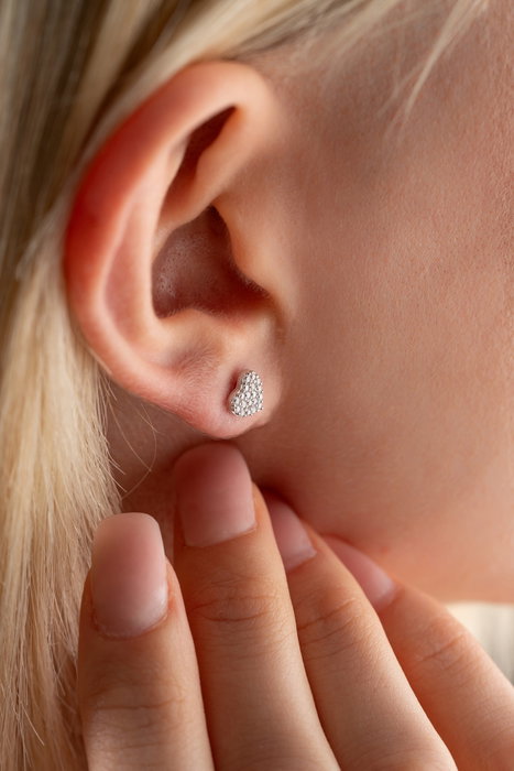 Heliophilia Silver Pendientes de Plata de Ley 925 Stud Heliophilia Silver Pendientes de Plata de Ley 925 Stud